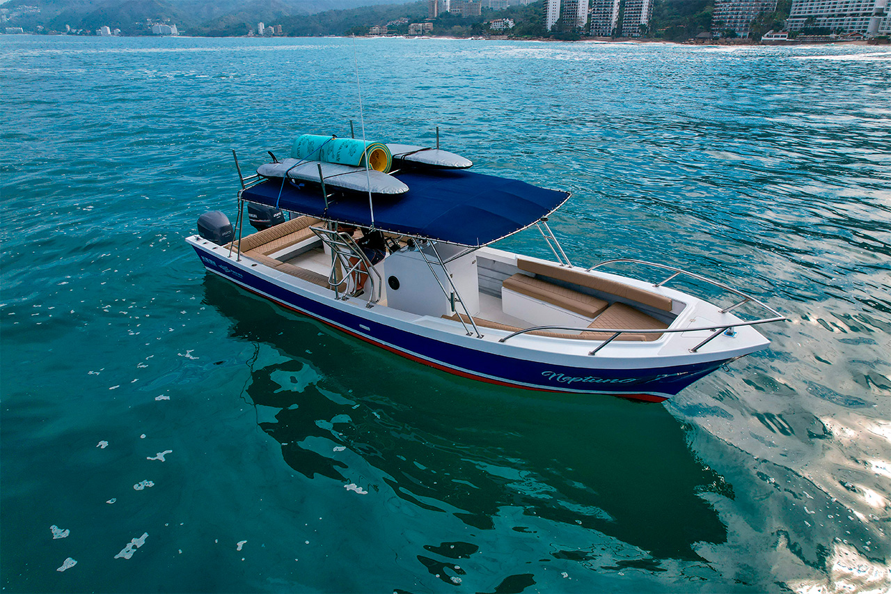Power Boat Charter Puerto Vallarta – Neptuno (Marietas Islands & Full-Day Adventures)