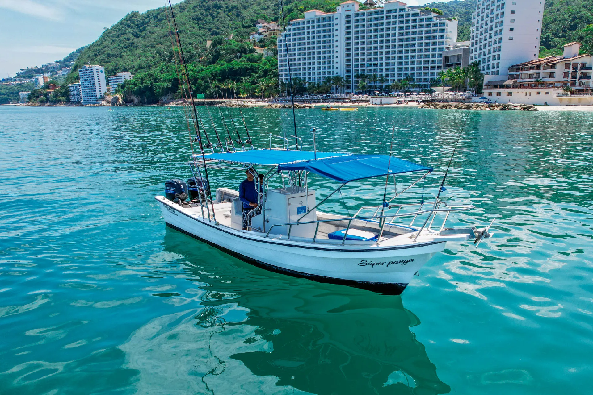 Private Fishing Boat Puerto Vallarta – Super Panga (Hidden Beaches & Sport Fishing)